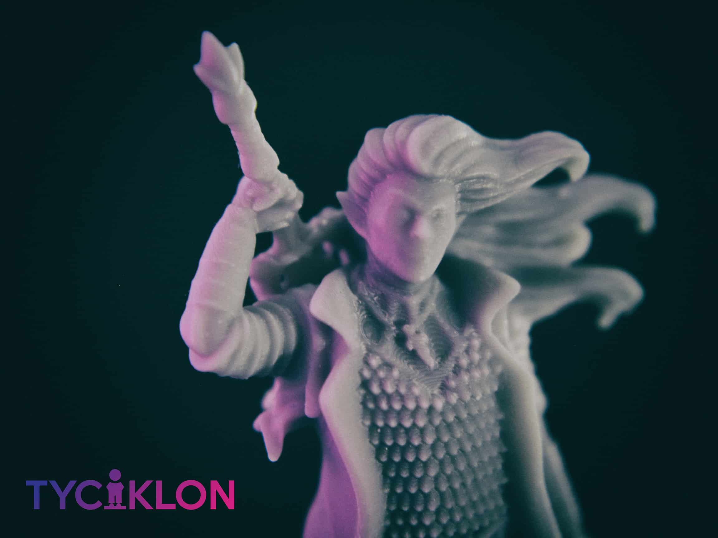 selador black guard dark elf 3d printable tabletop miniature photograph