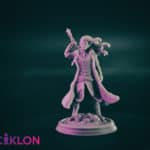 selador black guard dark elf 3d printable tabletop miniature photograph