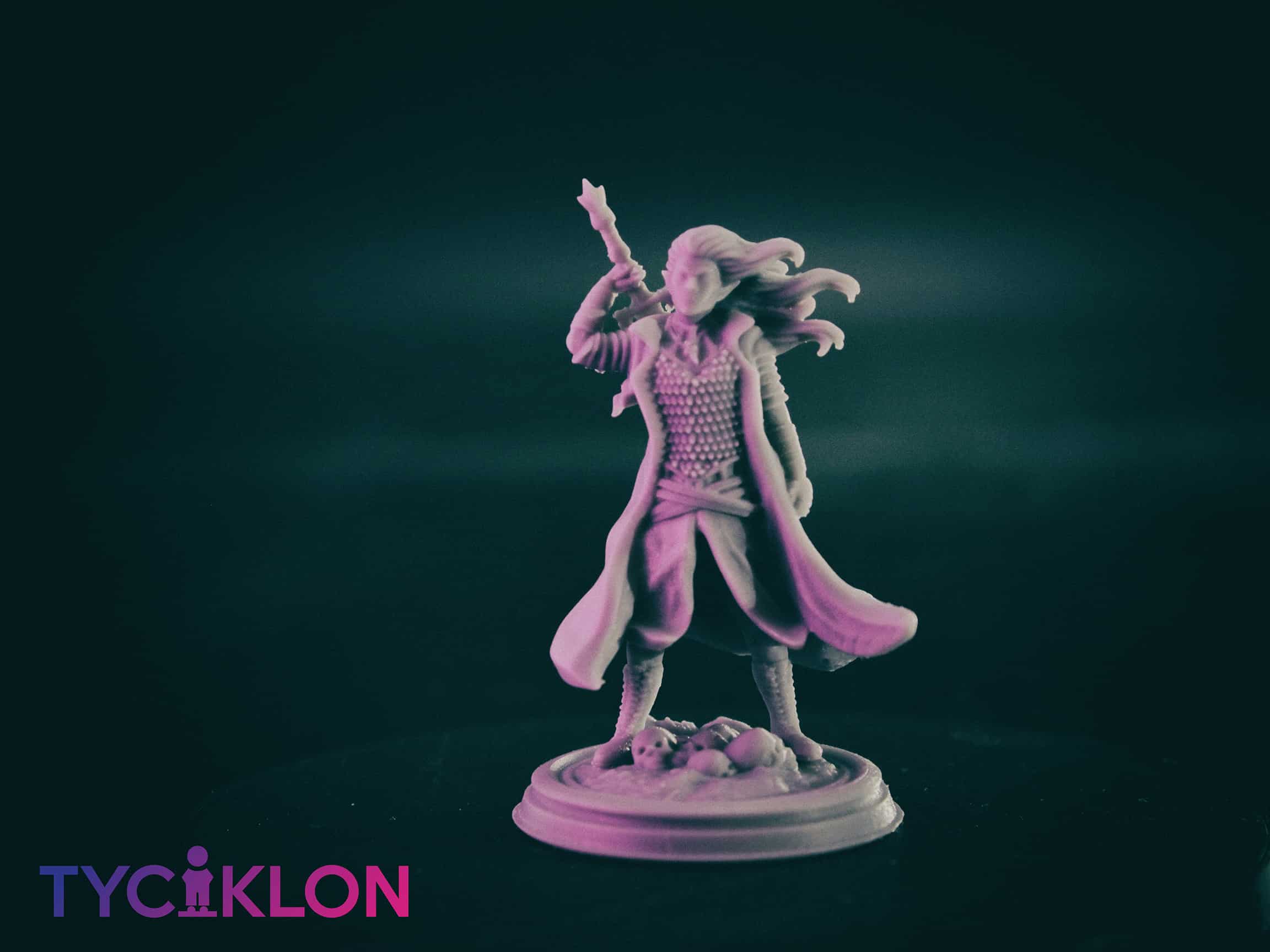 selador black guard dark elf 3d printable tabletop miniature photograph