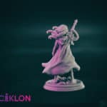 selador black guard dark elf 3d printable tabletop miniature photograph