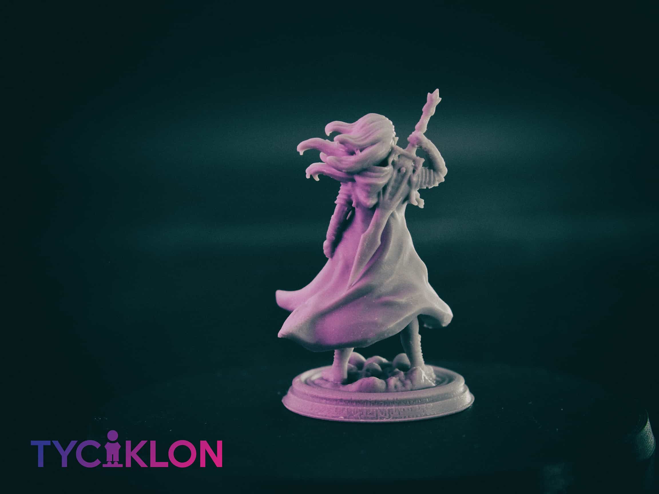 selador black guard dark elf 3d printable tabletop miniature photograph