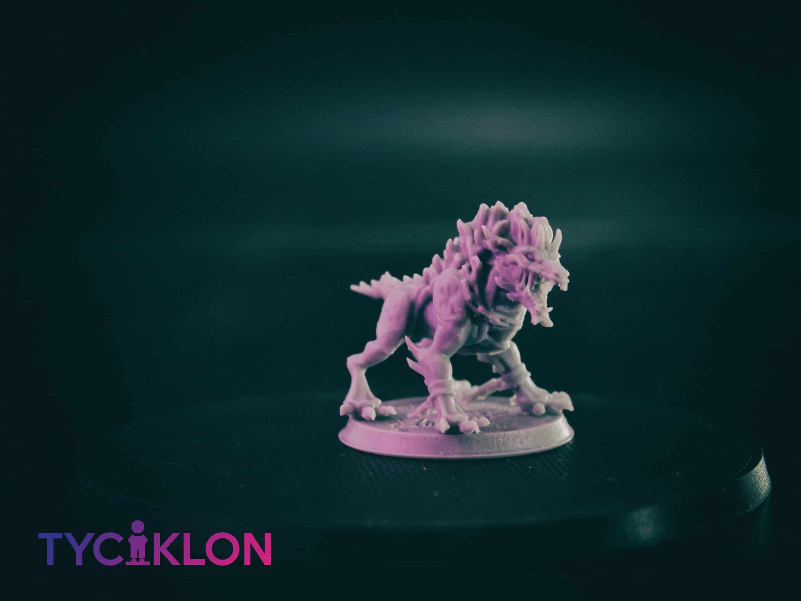 hell hound 3d printable tabletop miniature photograph