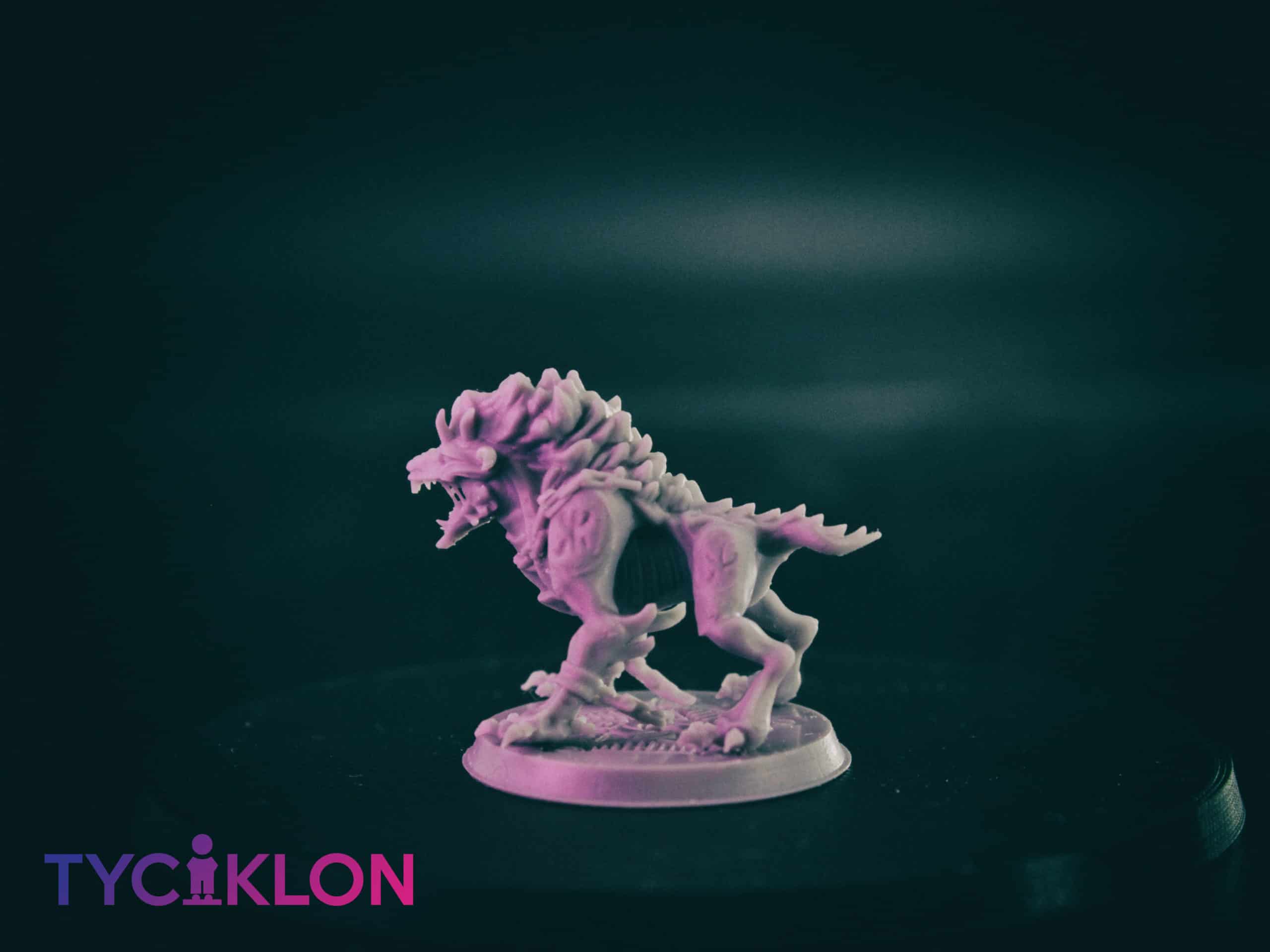 hell hound 3d printable tabletop miniature photograph