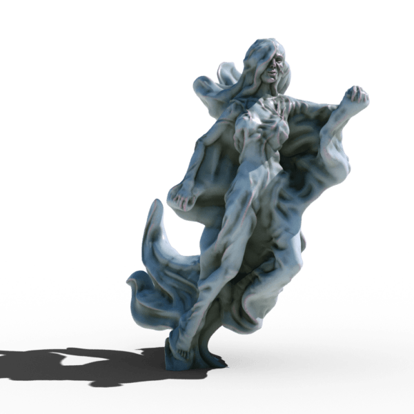 ghost woman spectre lady 3d printable tabletop miniature