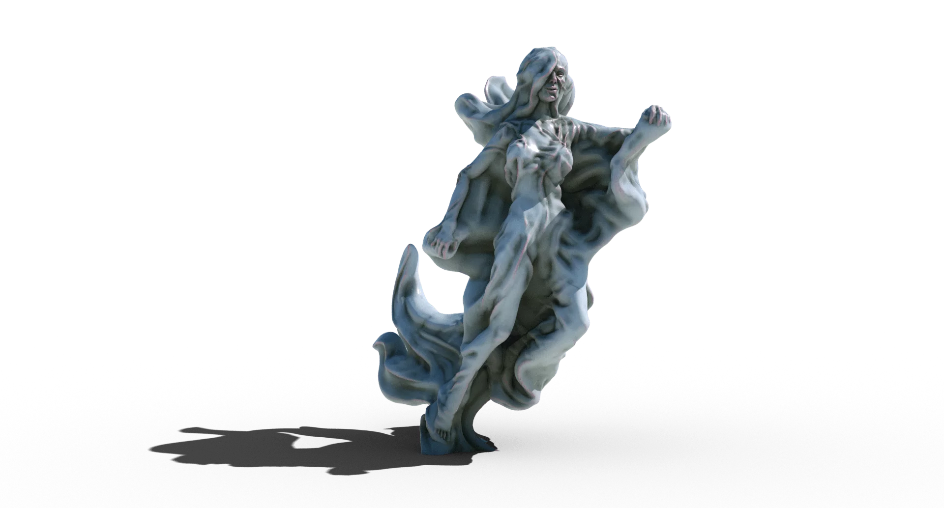 ghost woman spectre lady 3d printable tabletop miniature