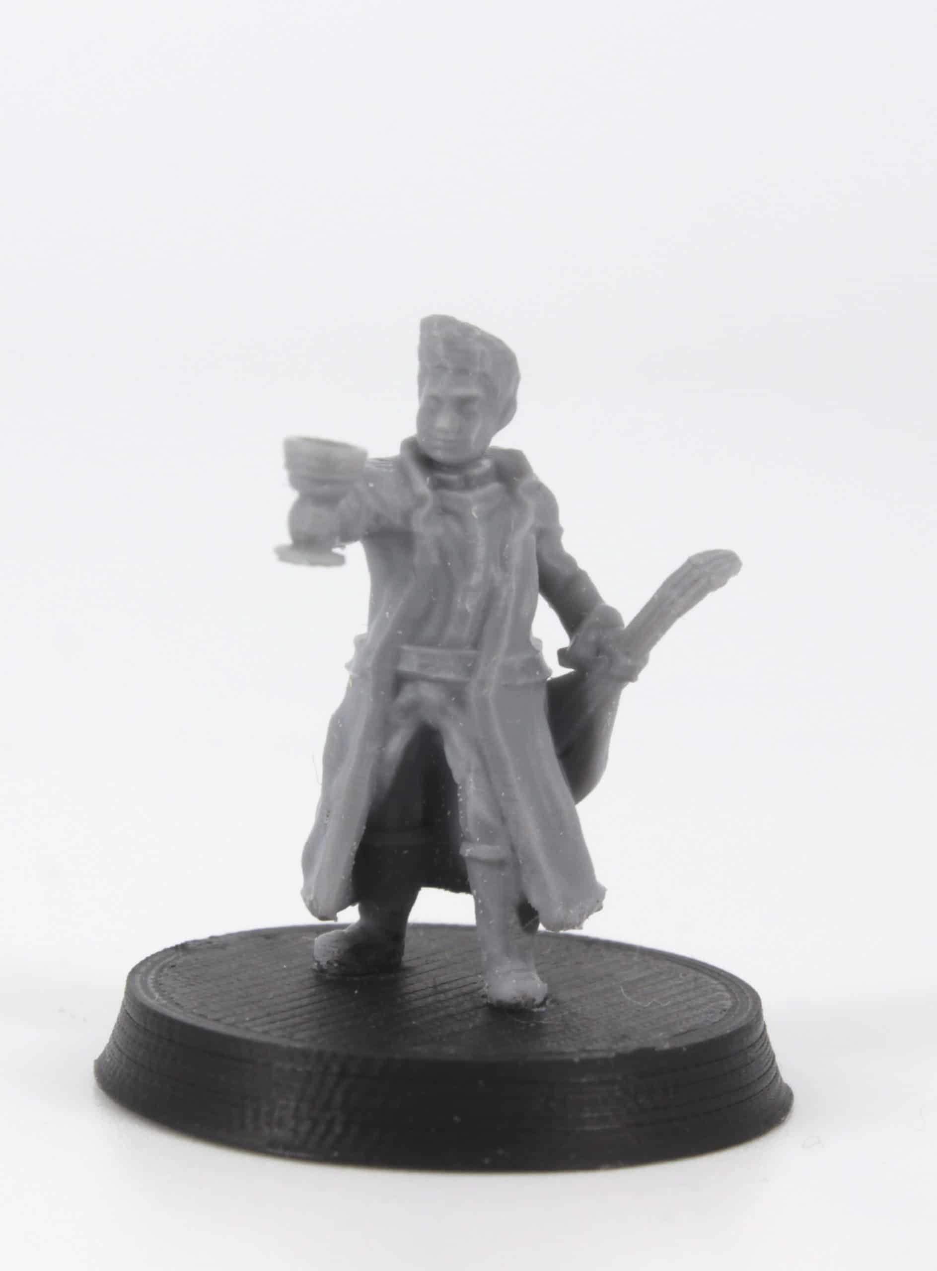 corin halfling bard with lute and chalice 3d printable tabletop miniature photograph