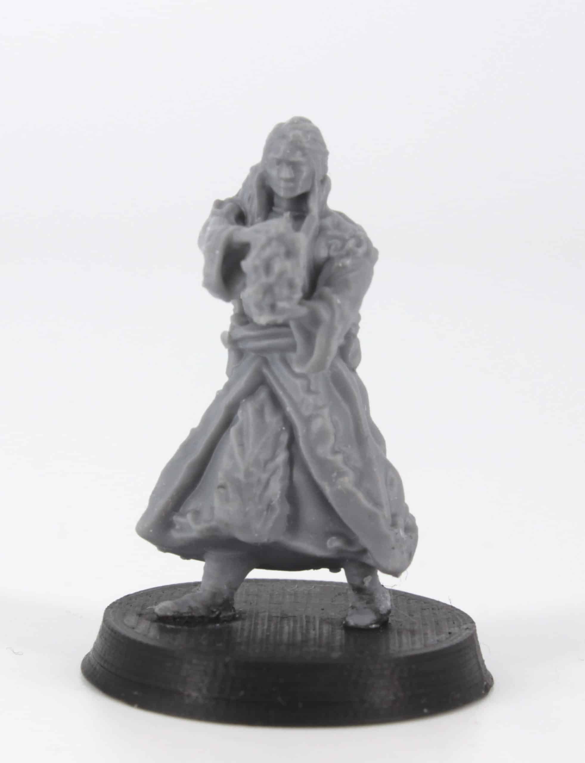 dallear elf sorcerer fireball spell 3d printable tabletop miniature photograph