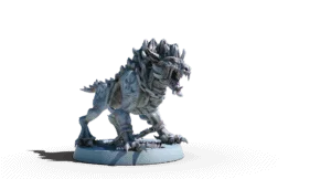 hell hound 3d printable tabletop miniature