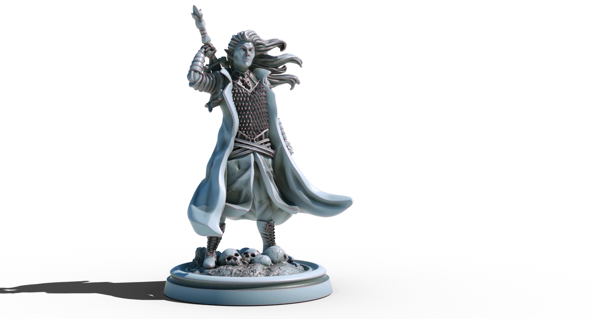 selador black guard dark elf 3d printable tabletop miniature