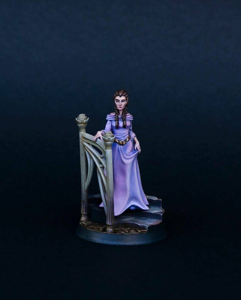 Elven Princess 3d printable model skilfully painted by one of the contestants.