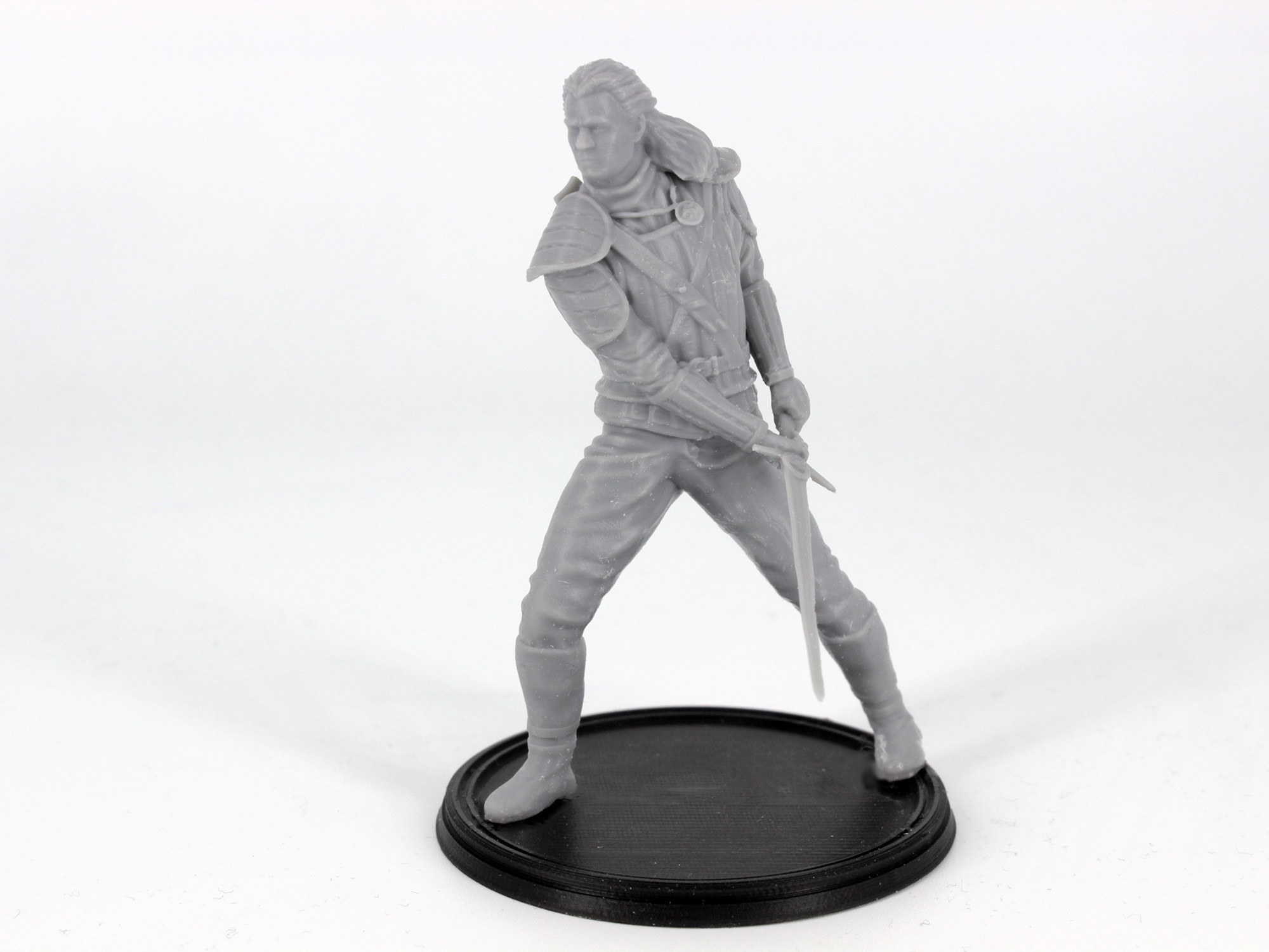 geralt of rivia 3d printable miniature from the printing goes ever on patreon free model photograph