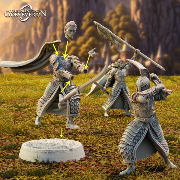 Modular Brightwood Elf Swordsmen