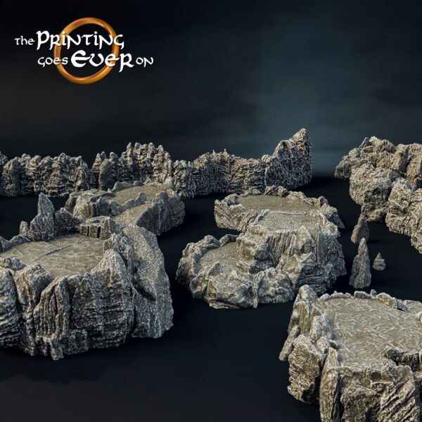 Printable cave terrain system