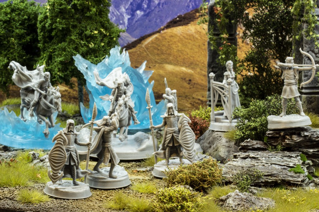 chapter 4 the printing goes ever on high elves on grass and ruins diorama 3d printable miniatures