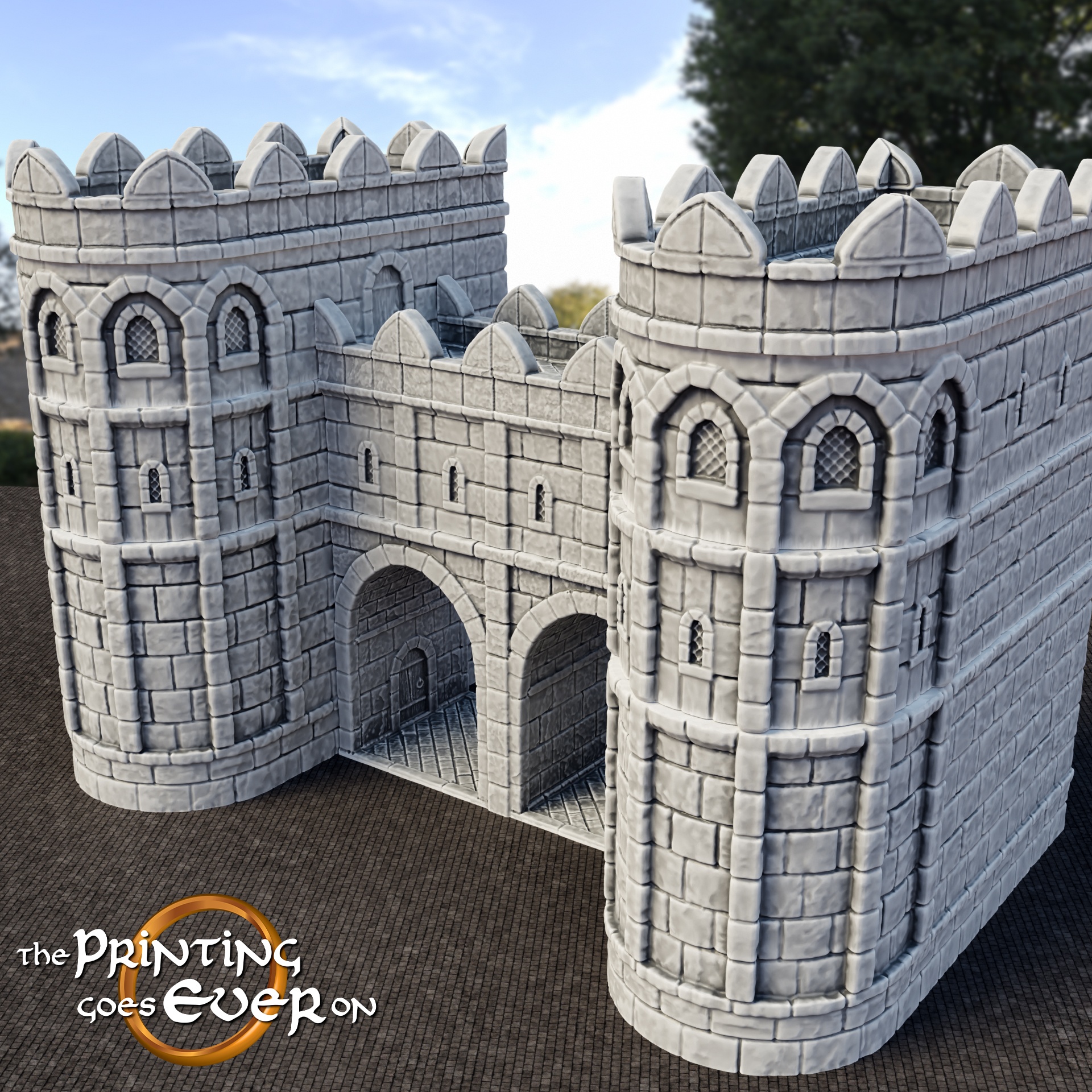 A gatehouse printable on fdm printers. Perfect as a part of a medieval city diorama.