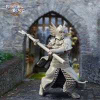 Printable 28mm King's Guard ready to attack the enemy.