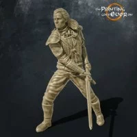 geralt of rivia 3d printable miniature from the printing goes ever on patreon free model