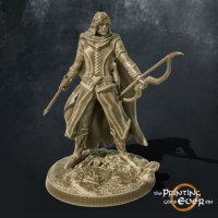 ranger with bow and arrwo 3d printable tabletop miniature